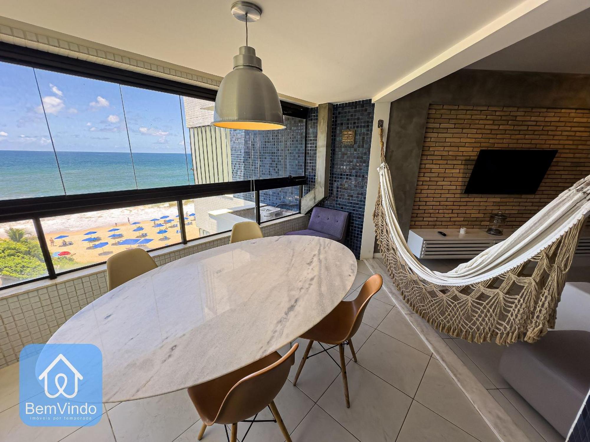 Apartamento Completo Com Vista Mar E Pe Na Areia Salvador Kültér fotó