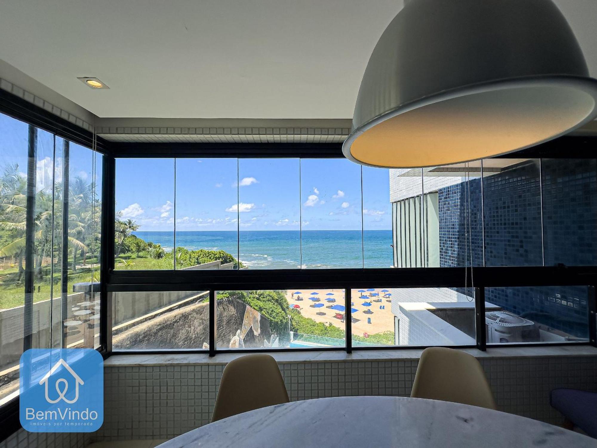 Apartamento Completo Com Vista Mar E Pe Na Areia Salvador Kültér fotó