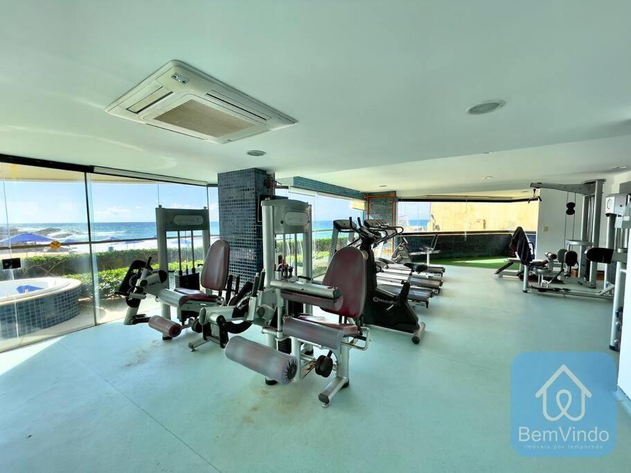 Apartamento Completo Com Vista Mar E Pe Na Areia Salvador Kültér fotó